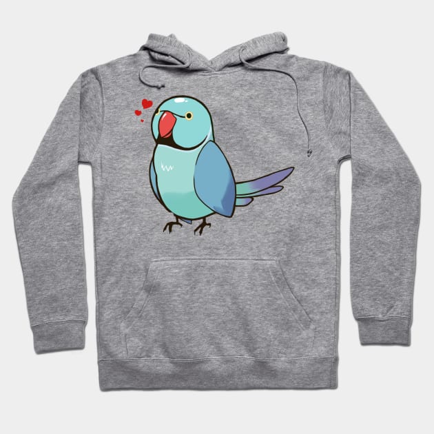 Ringneck Parakeet 2 Hoodie by Shemii